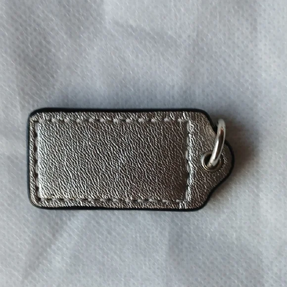 Coach Metallic Silver Keychain - Picture 2 of 5